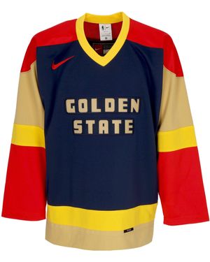 Nike Hockey Nba City Edition Hockey Jersey Golwar - Red