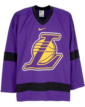 Nike Nba Courtside Hockey Jersey Loslak - Purple