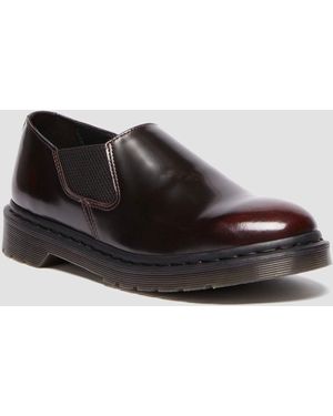 Dr. Martens Louis Arcadia Leather Slip-on Shoes - Black