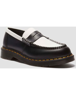 Dr. Martens Penton Two-tone Smooth Leather Loafers - Black