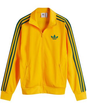 adidas Firebird Loose Track Top - Yellow