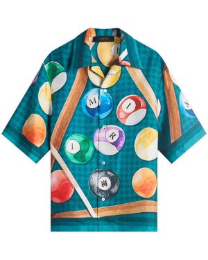 Amiri Billiards Bowling Shirt - Blue