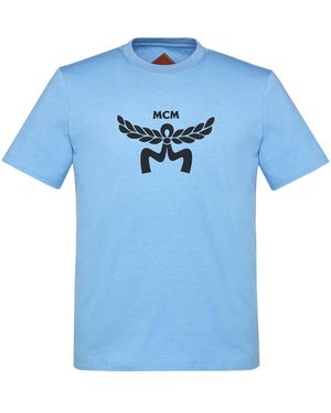 MCM Logo-Print T-Shirt - Blue