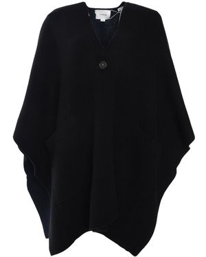 Vince Knitted Cape - Black