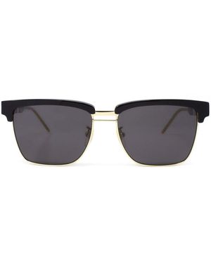 Gucci Sonnenbrille mit Logo-Print - Schwarz