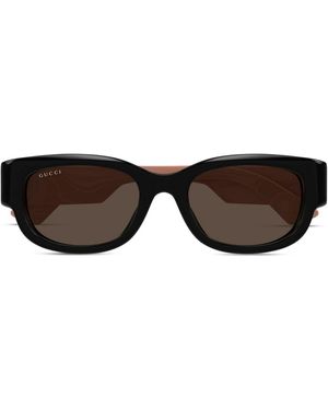 Gucci Gafas de sol Interlocking G - Marrón