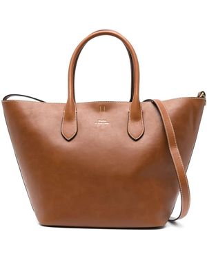 Polo Ralph Lauren Leather Tote Bag - Brown