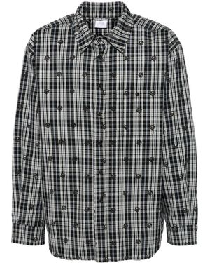 Vetements Checked Shirt - Black