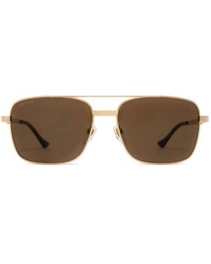 Gucci Getönte Pilotenbrille - Braun