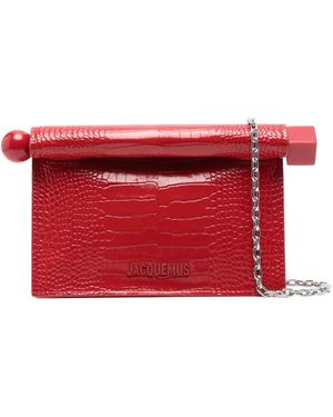 Jacquemus Small Rond Carré Clutch - Red