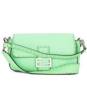 Fendi Selleria Baguette Nm Shoulder Bag - Green