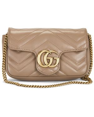 Gucci Gg Marmont Shoulder Bag - Natural