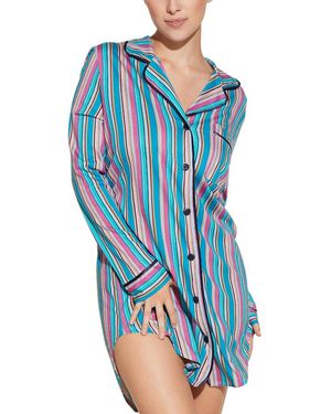 Cosabella Bella Printed Nightshirt - Blue