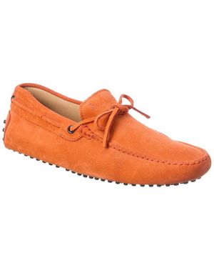 Tod's Tod’S Gommino Suede Driver - Orange