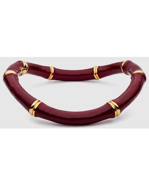 Gucci Bamboo Choker Necklace - Red