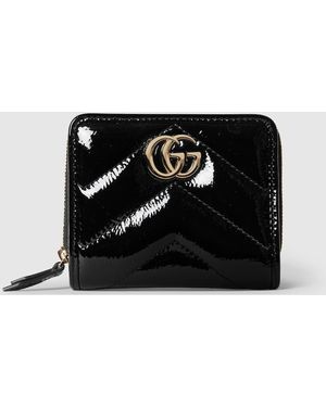 Gucci Gg Marmont Mini Wallet, Leather - Black