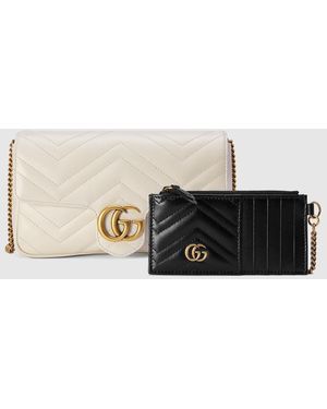 Gucci Gg Marmont Super Mini Bag - White