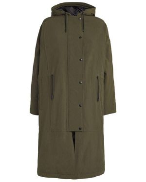 Army by Yves Salomon Cape-Style Technical Down Parka Coat - Green