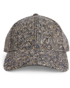 Stetson Wool Donegal Tweed Baseball Cap - Gray