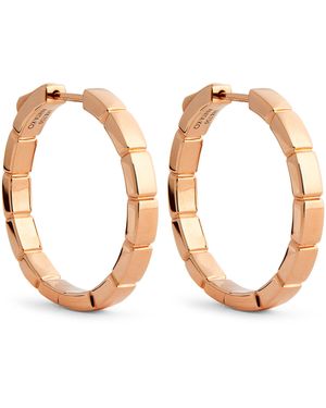 Anita Ko Rose Bunny Hoop Earrings - Brown