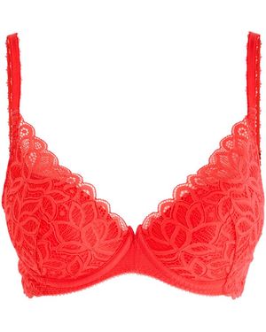 Wacoal Raffine Lace Plunge Bra - Red