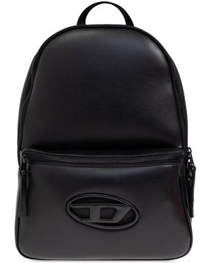 DIESEL Medium Holi-D Zipped Backpack - Black