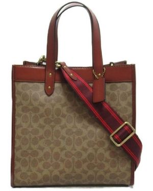 COACH Field Horse And Carriage Print Tote Bag - Brown