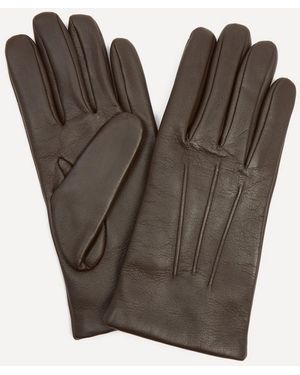 Dents Andover Touchscreen Leather Gloves - Gray