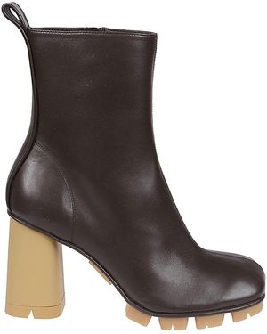 Bottega Veneta Shore Leather Boots - Brown