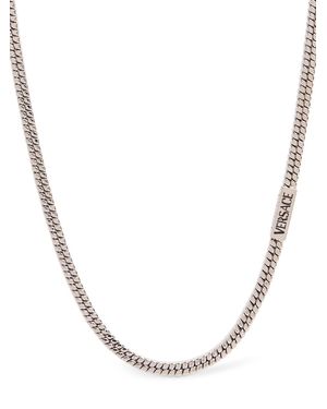 Versace Metal Plaque Necklace - Natural