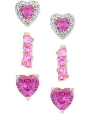 Macy's 3-pc. Set Lab Created Pink Sapphire (6 Ct. T.w.