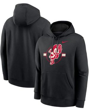 Nike Ohio State Buckeyes Hockey Club Fleece Pullover Hoodie - Black