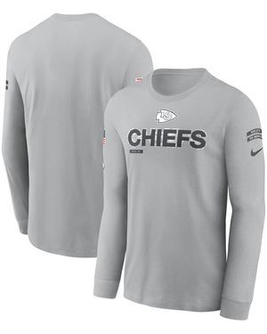 Nike Kansas City Chiefs 2024 Salute To Service Long Sleeve T-shirt - Gray