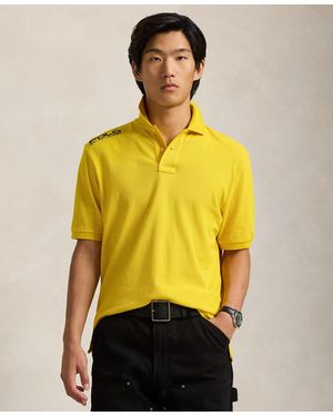 Polo Ralph Lauren Classic-fit Logo Mesh Polo Shirt - Yellow