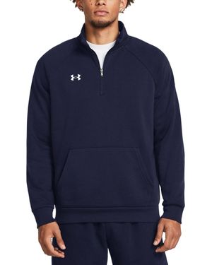 Under Armour Rival Fleece Quarter-zip Pullover - Blue