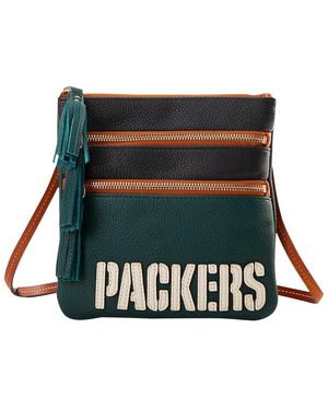 Dooney & Bourke Green Bay Packers Infield Triple Zip Crossbody Purse