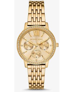 Michael Kors Melissa Pavé Gold-tone Watch - Metallic