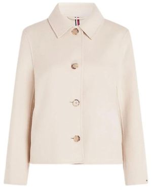 Tommy Hilfiger Cappotto corto in misto lana - Neutro