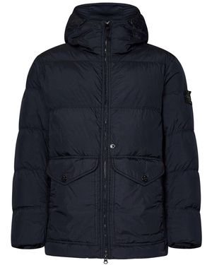 Stone Island Down Jacket - Blue