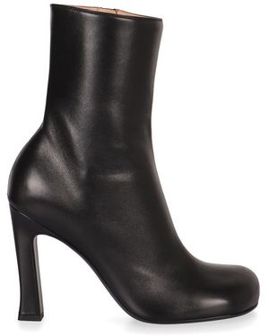 Bottega Veneta Nico Leather Ankle Boots - Black