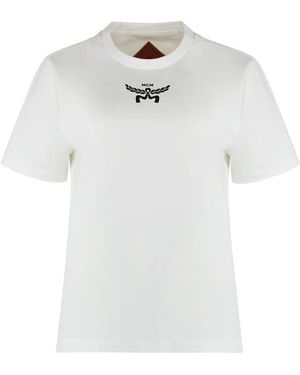 MCM Cotton Crew-Neck T-Shirt - White