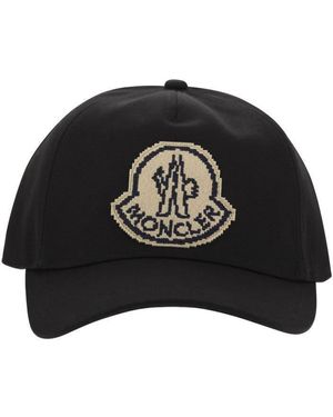 Moncler Baseball Cap With Logo - Black