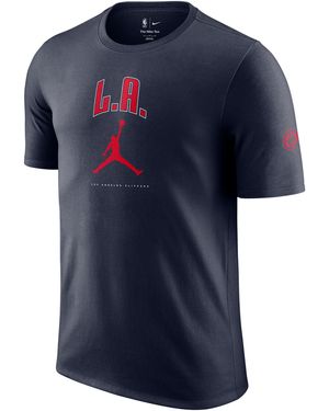 Nike 'La Clippers Essential Jordan Nba T-Shirt - Blue