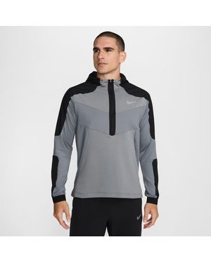 Nike Maglia Da Running A Manica Lunga - Grigio