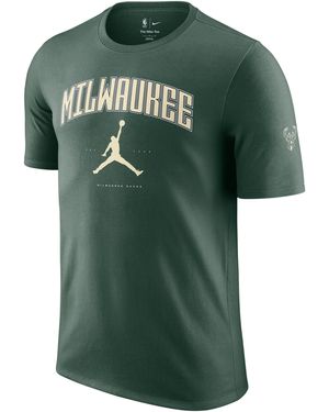 Nike Milwaukee Bucks Essential Jordan Nba T-Shirt - Green