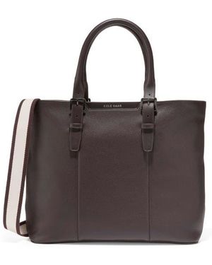 Cole Haan Triboro Leather Tote Bag - Black