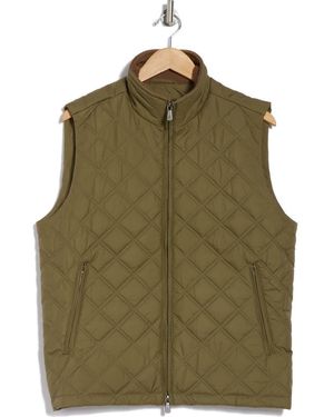 Brooks Brothers Diamond Quilt Vest - Green