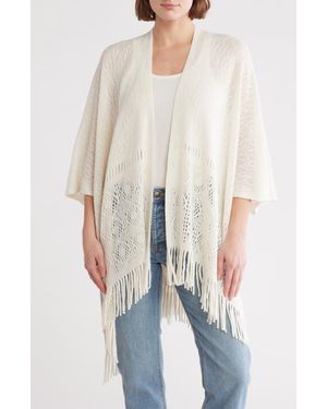 Vince Camuto Pattern Knit Topper - Natural