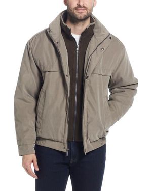 Weatherproof Bib Zip Jacket - Gray