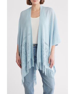 Vince Camuto Pattern Knit Topper - Blue